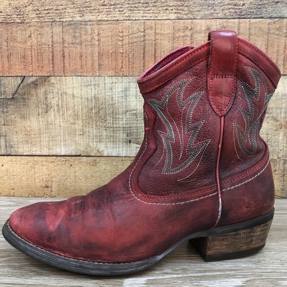short red cowgirl boots